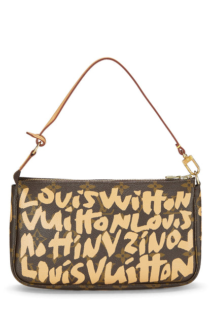 Louis Vuitton, Pochette Graffiti Beige Stephen Sprouse x Louis Vuitton d'occasion, Beige