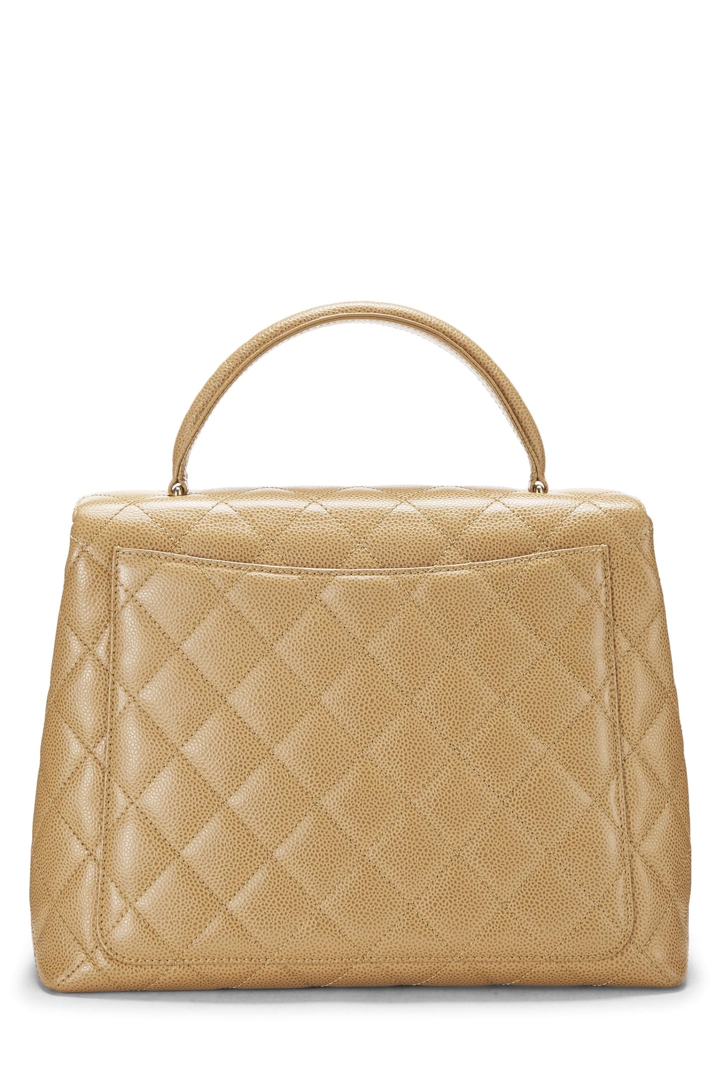 Chanel, Kelly Caviar matelassée beige d'occasion, beige