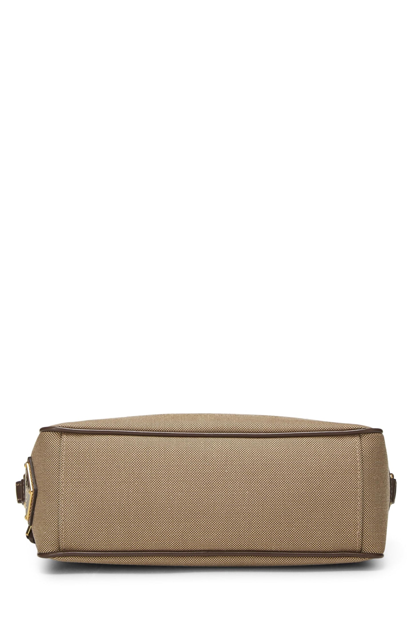 Prada, Pre-Loved Beige Canvas Logo Camera Bag, Brown