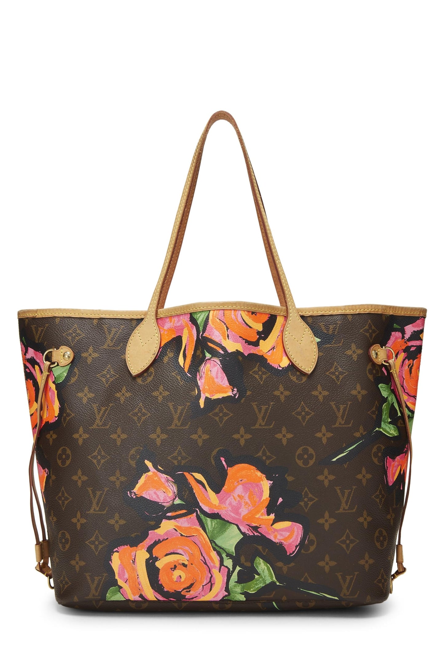 Louis Vuitton, Pre-Loved Stephen Sprouse x Louis Vuitton Monogram Canvas Roses Neverfull MM, Brown