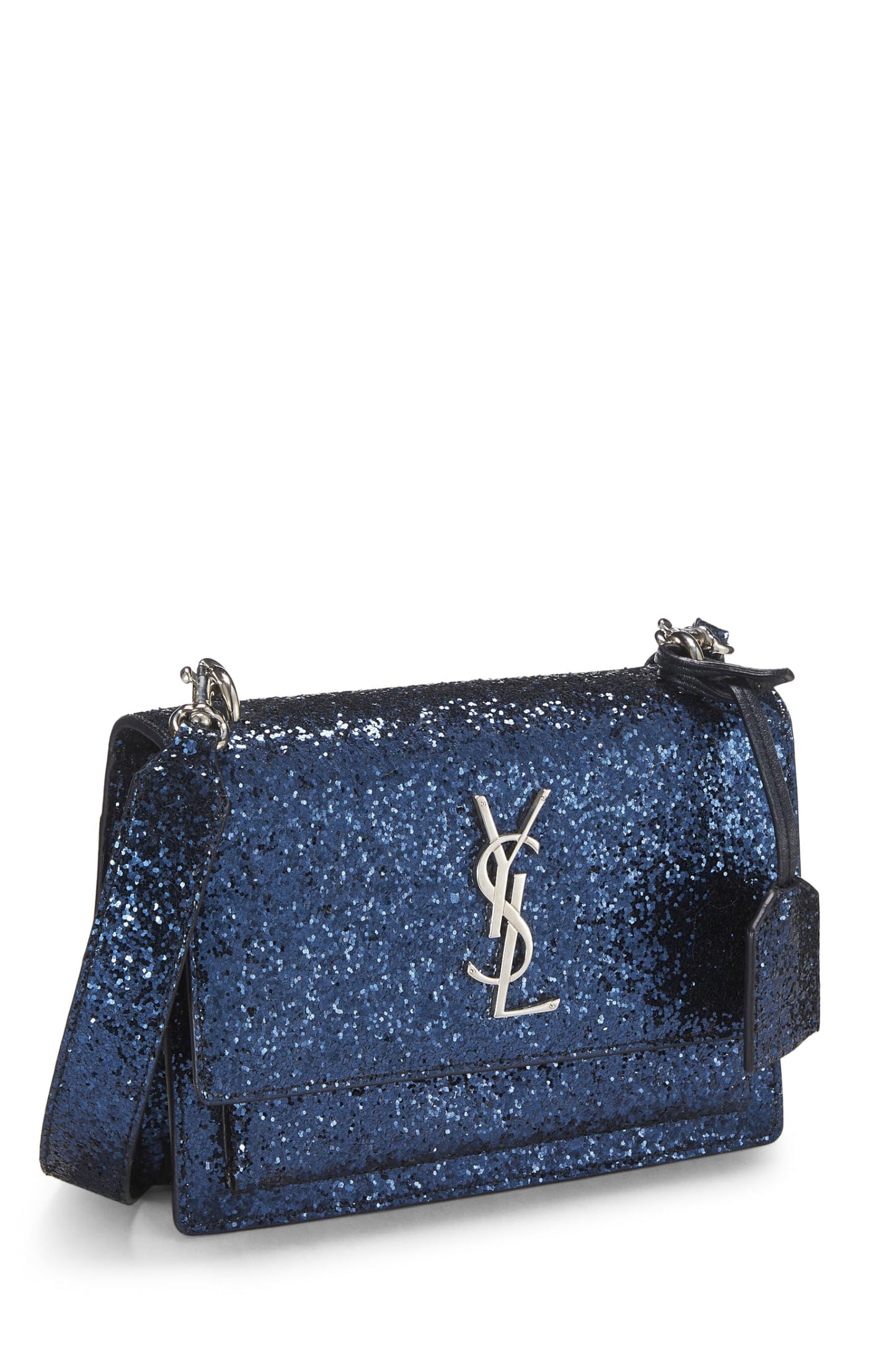 Yves Saint Laurent, Pre-Loved Blue Glitter Sunset Small, Blue