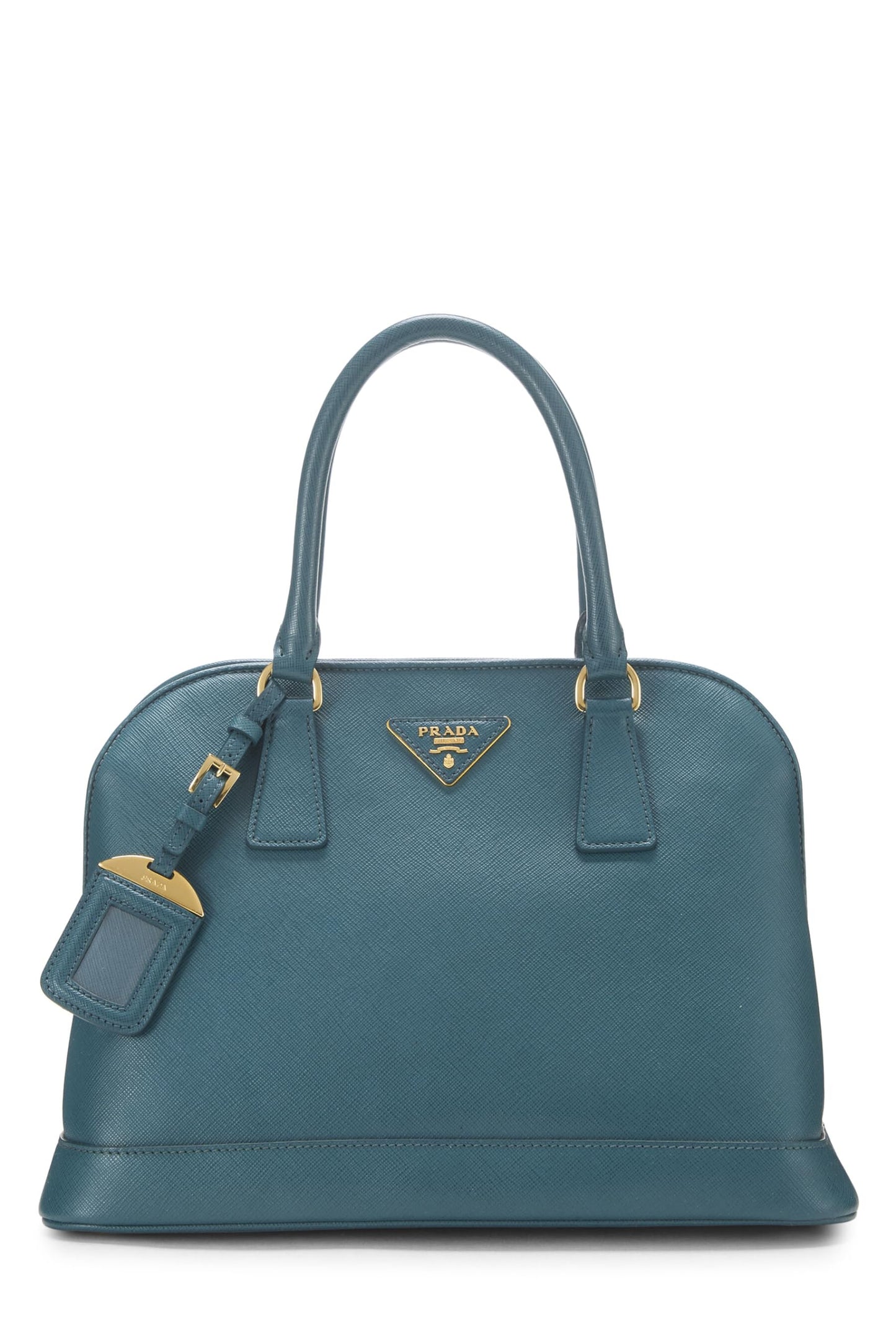 Prada, Bolso tote Saffiano Dome verde Pre-Loved, Verde