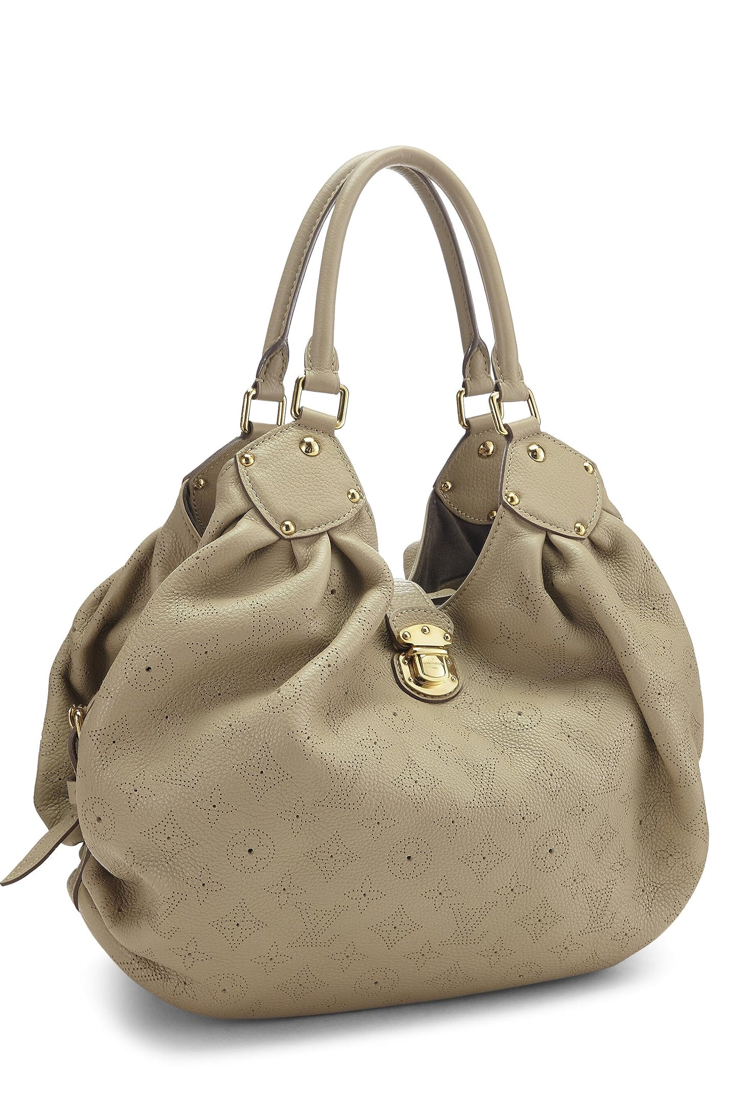 Louis Vuitton, Monograma Mahina grande en color beige Pre-Loved, Beige