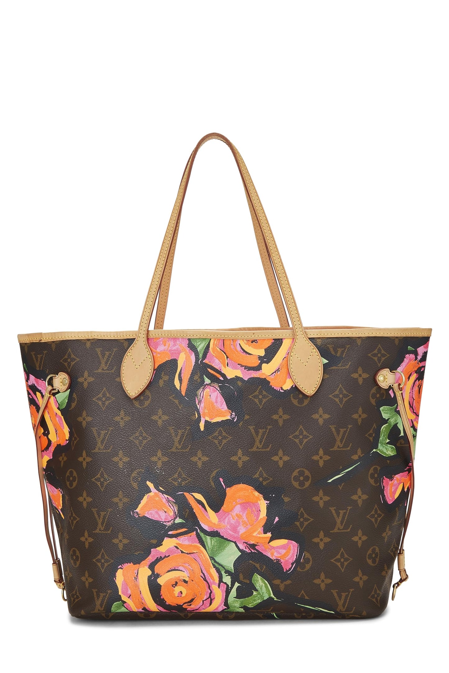 Louis Vuitton, Pre-Loved Stephen Sprouse x Louis Vuitton Monogram Canvas Roses Neverfull MM, Brown