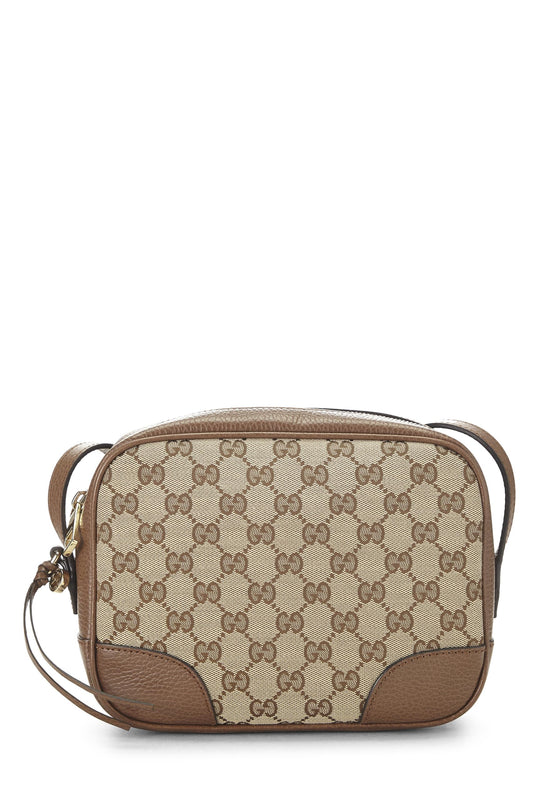 Gucci, sac à bandoulière Bree en toile GG marron d'occasion, marron