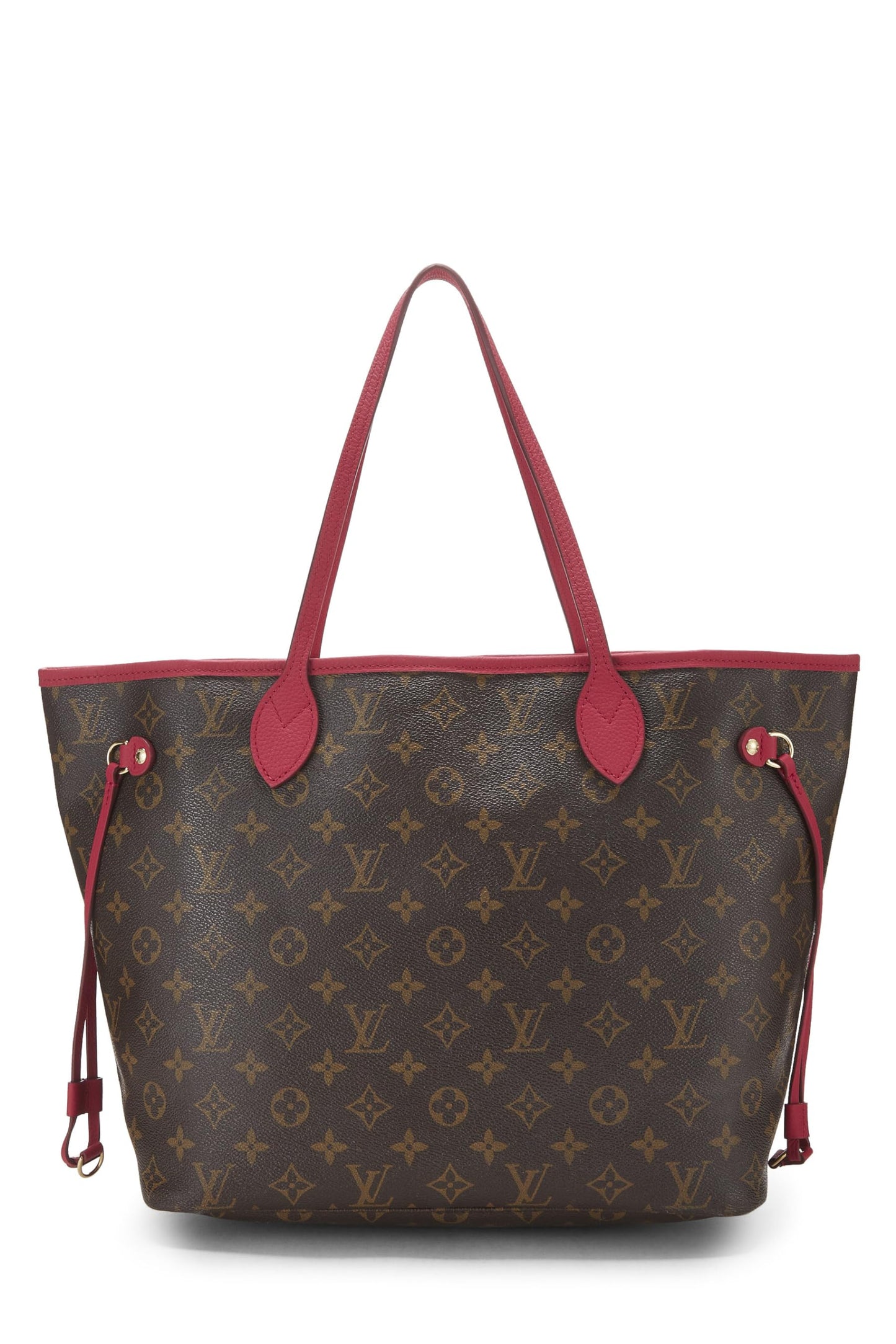 Louis Vuitton, Pre-Loved Neverfull MM de lona con monograma rosa malva y flor Ikat, Rosa