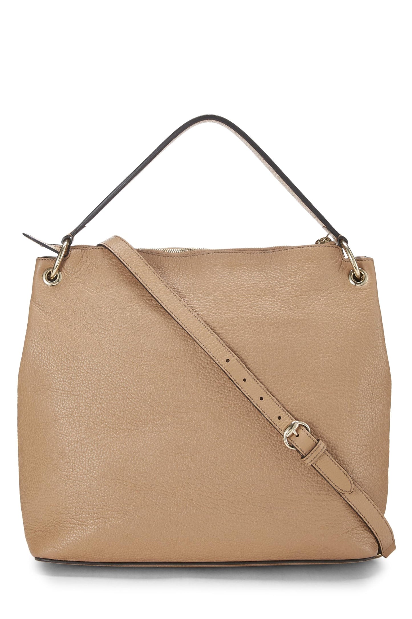 Gucci, Pre-Loved Beige Leather Convertible Soho Hobo Large, Beige