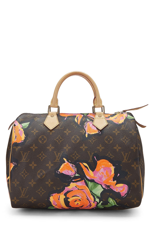 Louis Vuitton, Pre-Loved Stephen Sprouse x Monogram Roses Speedy 30, Brown