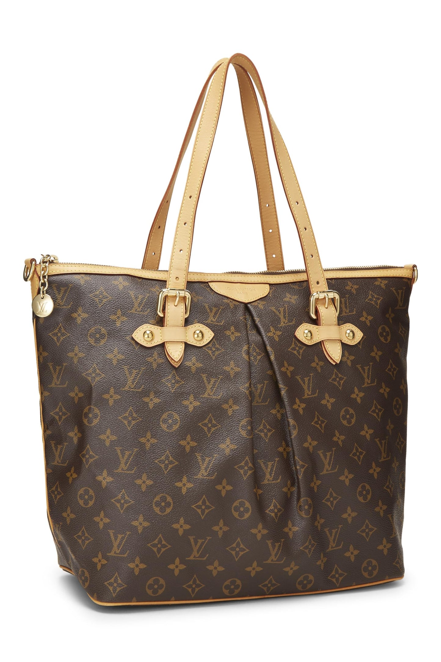 Louis Vuitton, sac Palermo GM en toile Monogram d'occasion, marron