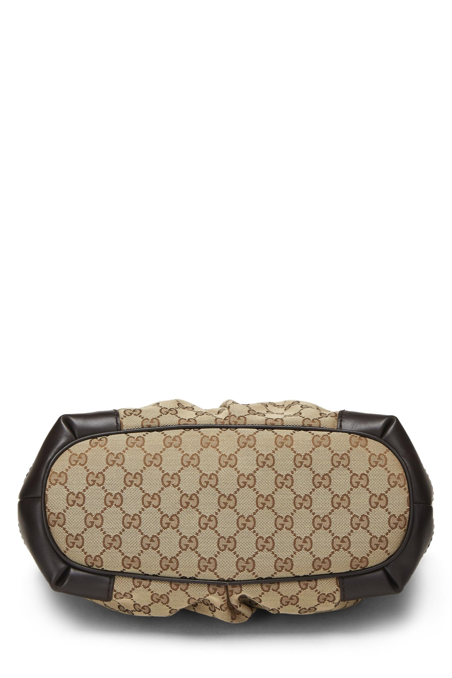 Gucci, sac à main Sukey Handle Medium en toile GG d'origine d'occasion, marron