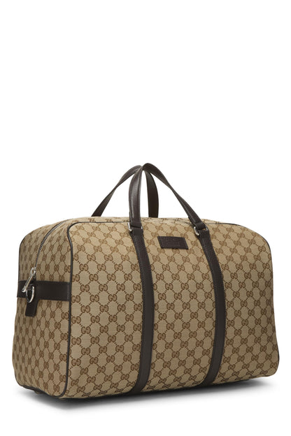 Gucci, Boston XL en toile GG d'origine d'occasion, marron