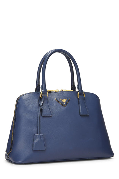 Prada, Pre-Loved Blue Saffiano Promenade Medium, Blue