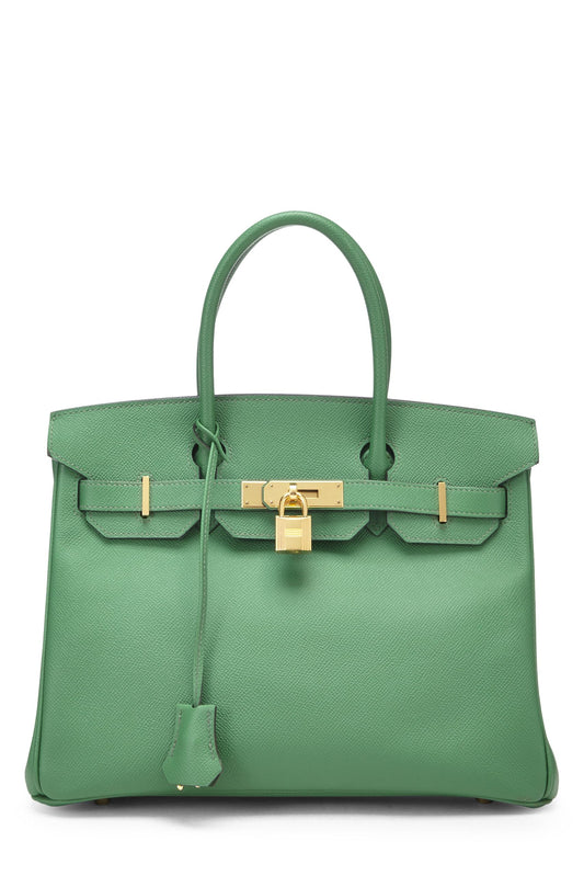 Hermès, Pre-Loved Cactus Epsom Birkin 30, Green