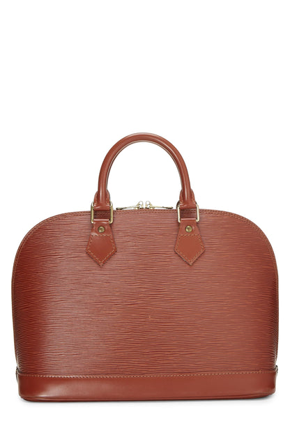 Louis Vuitton, Cipango Gold Epi Alma PM d'occasion, marron