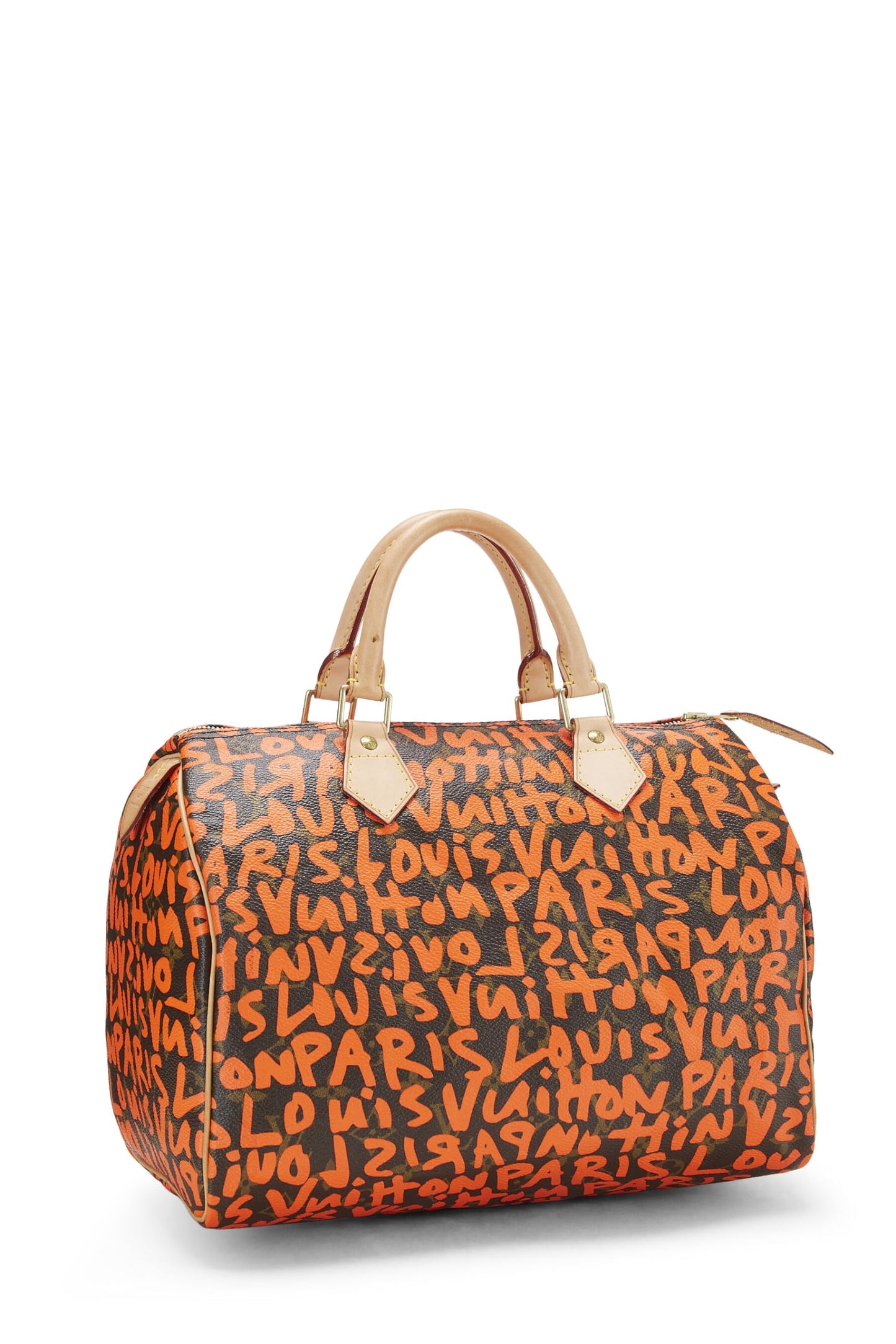 Louis Vuitton, Pre-Loved Stephen Sprouse x Louis Vuitton Orange Graffiti Speedy 30, Naranja