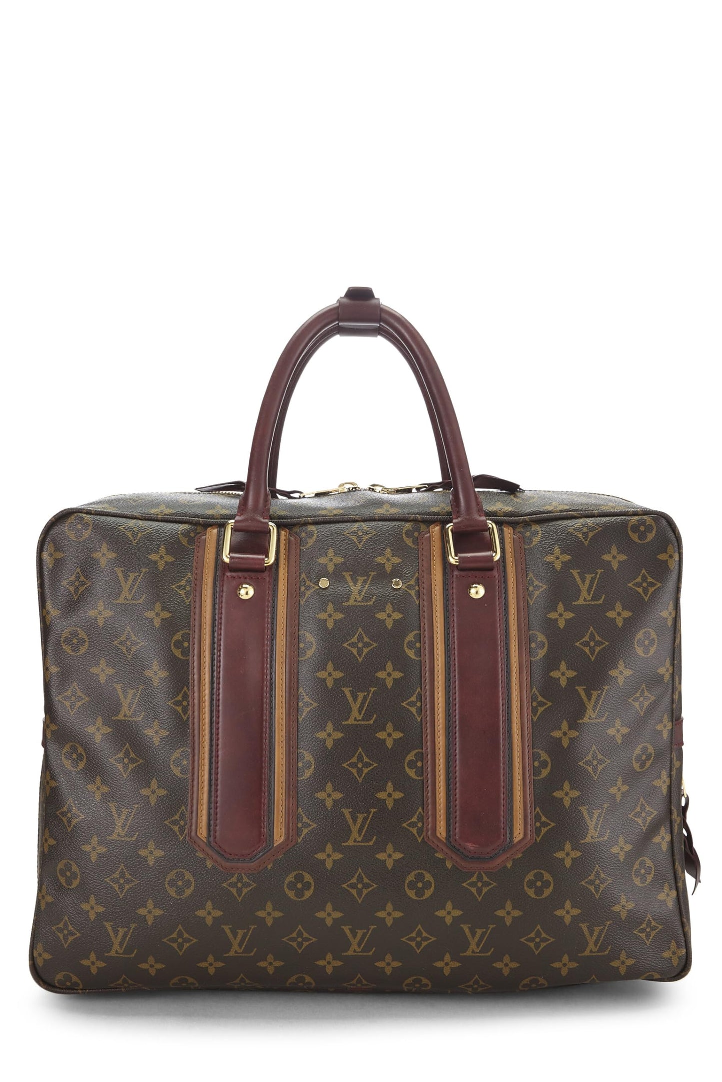 Louis Vuitton, Pre-Loved Monogram Bequia Porte Documents, Brown