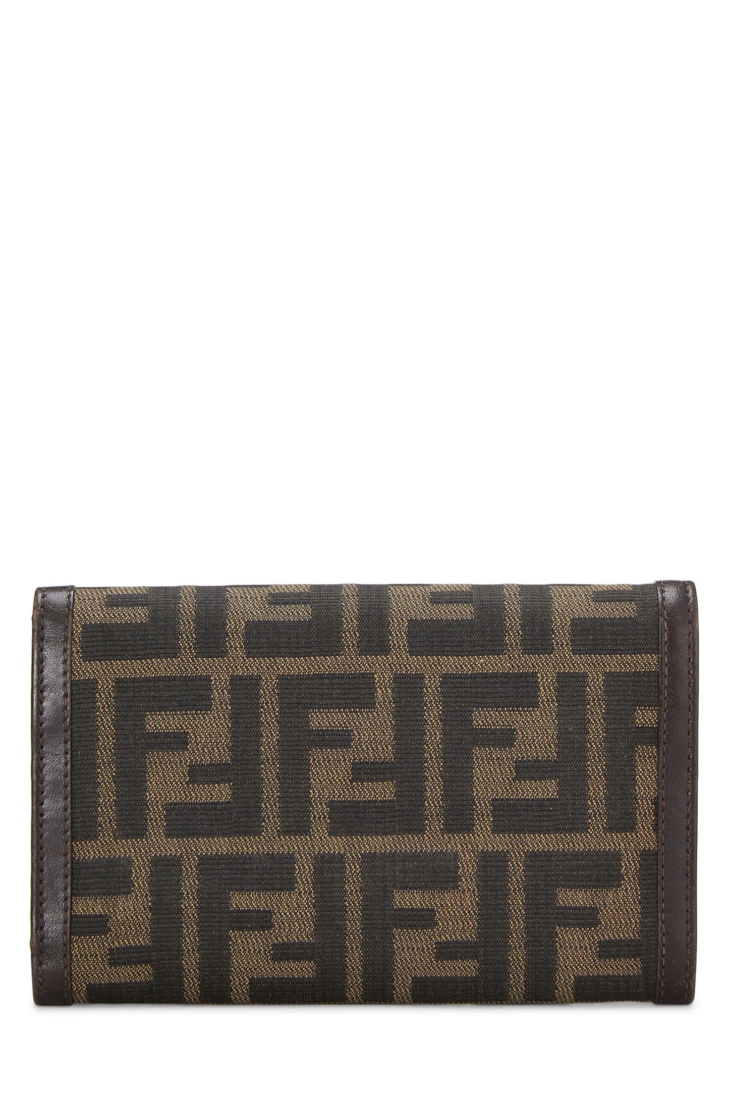 Fendi, Pre-Loved Brown Zucca Canvas Long Wallet, Brown