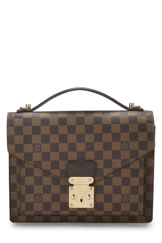 Louis Vuitton, Pre-Loved Damier Ebene Monceau, Brown