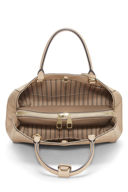 Louis Vuitton, Monogramme beige pré-aimé Empreinte Montaigne MM, Beige