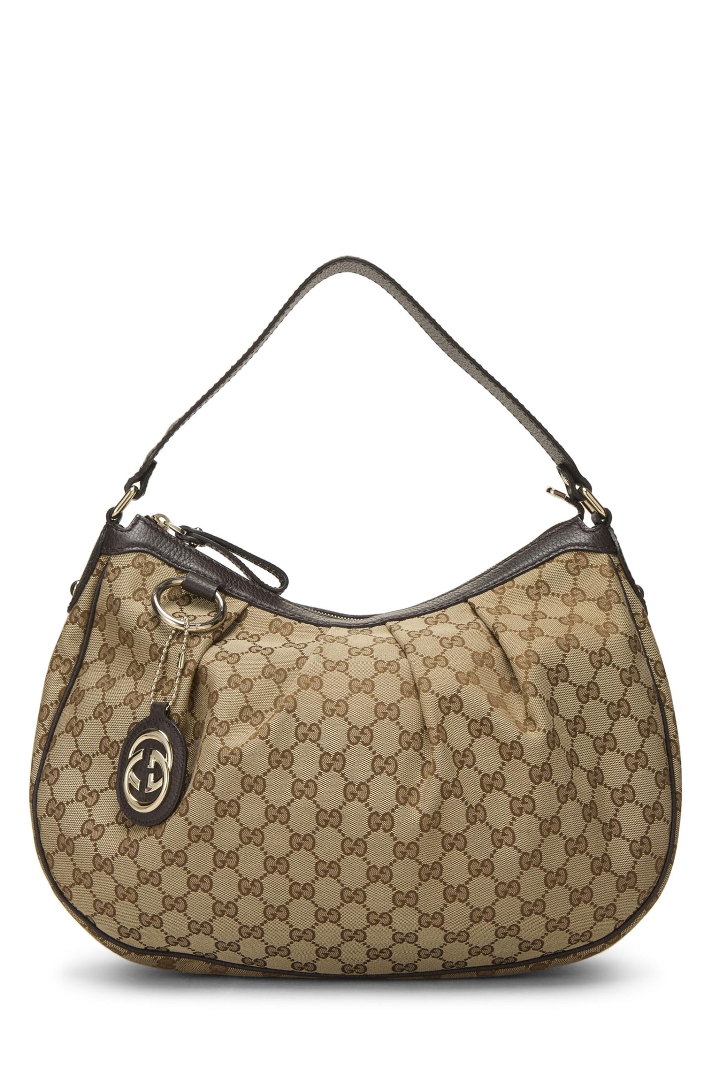 Gucci, Hobo Sukey de lona GG original marrón Pre-Loved, Marrón