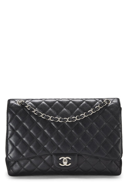 Chanel, Pre-Loved Navy Quilted Lambskin New Classic Flap Maxi, Navy