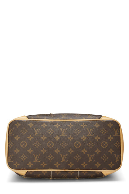 Louis Vuitton, sac à bandoulière riveté en toile Monogram d'occasion, marron