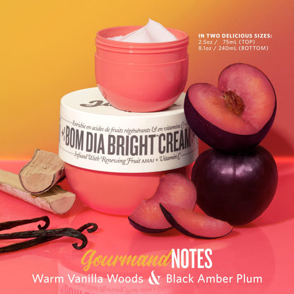 SOL DE JANEIRO Bom Dia Bright Body Cream à la vitamine C, 240 ml avec coffret cadeau Cheirosa '40 Hair &amp; Body Fragrance Mist 240 ml