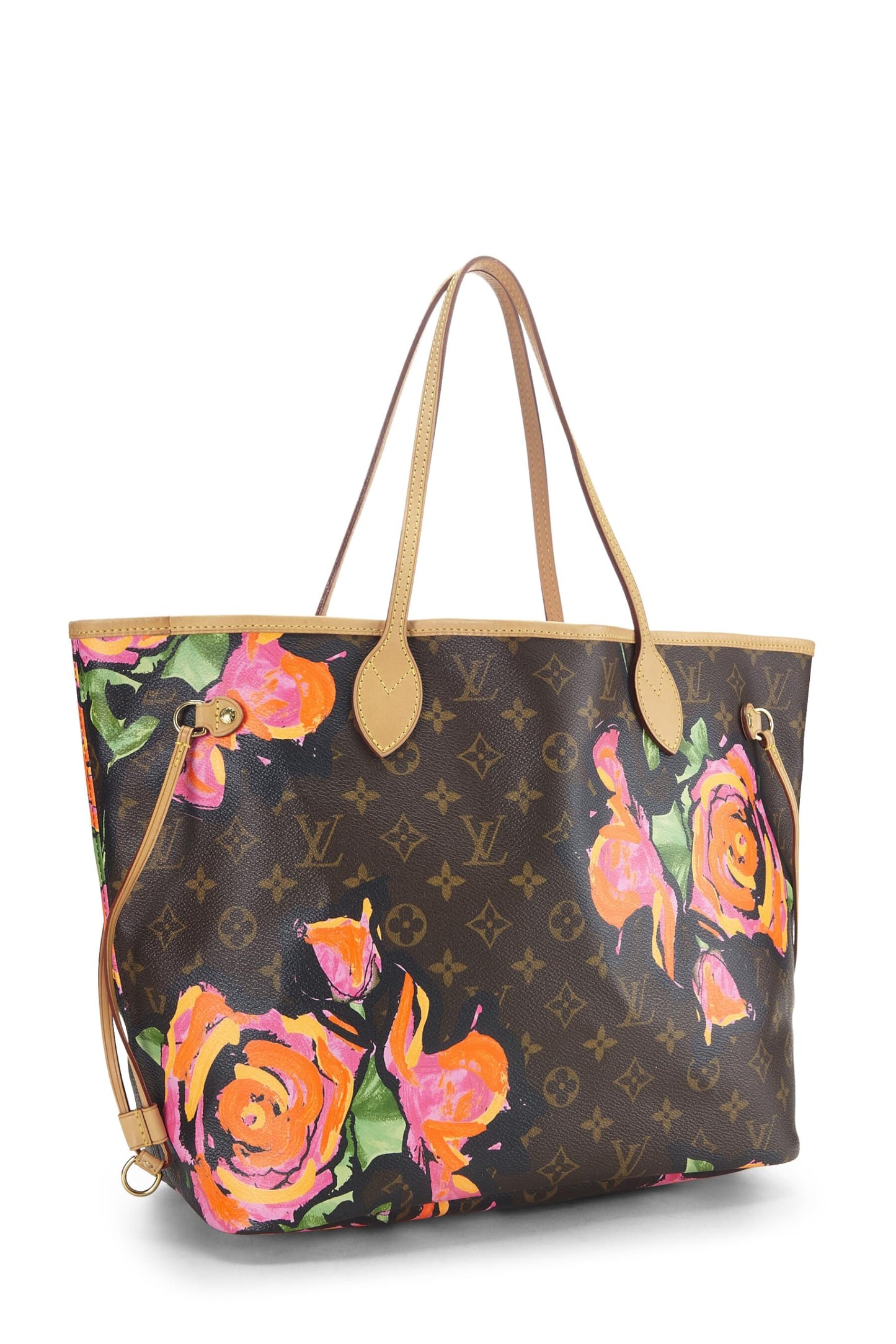 Louis Vuitton, Pre-Loved Stephen Sprouse x Louis Vuitton Monogram Canvas Roses Neverfull MM, Brown