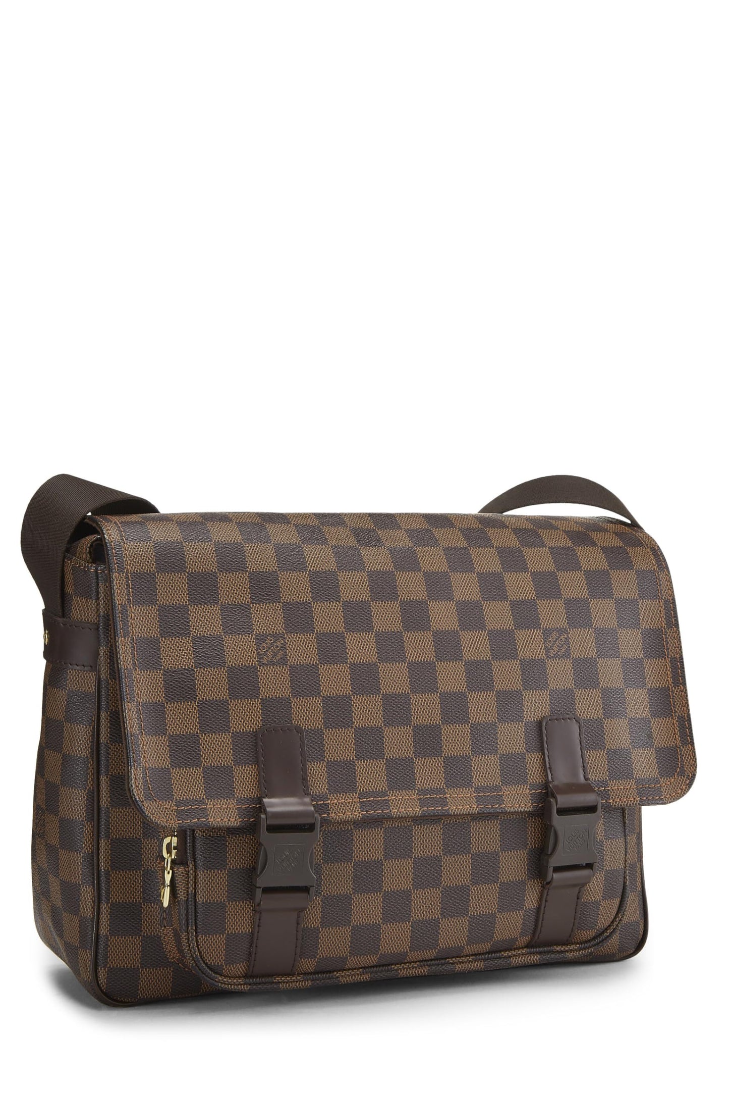 Louis Vuitton, sac messager Melville Damier Ebene d'occasion, marron