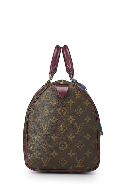 Louis Vuitton, Pre-Loved Monogram Canvas Totem Speedy 30, Purple