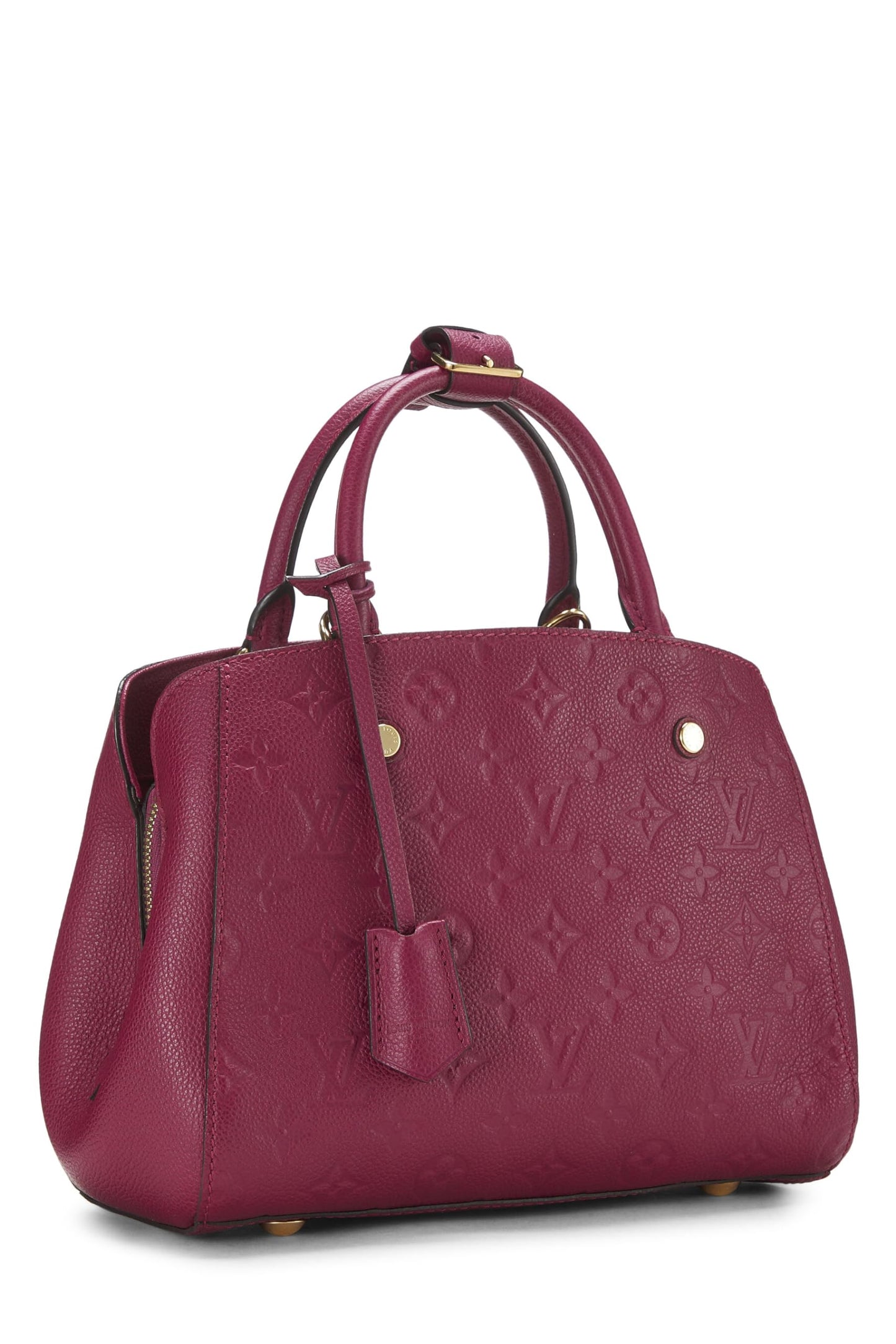 Louis Vuitton, Pre-Loved Pink Monogram Empreinte Montaigne BB, Pink