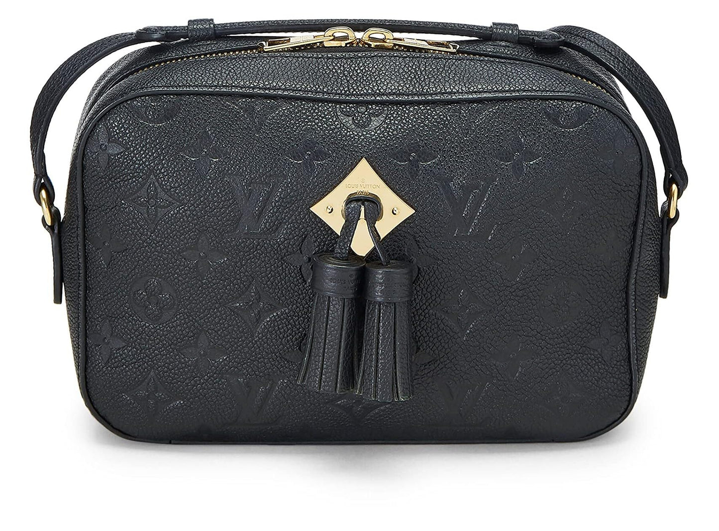 Louis Vuitton, Pre-Loved Black Monogram Empreinte Saintonge, Black