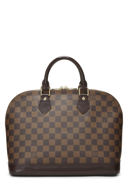 Louis Vuitton, Pre-Loved Damier Ebene Alma PM, Brown