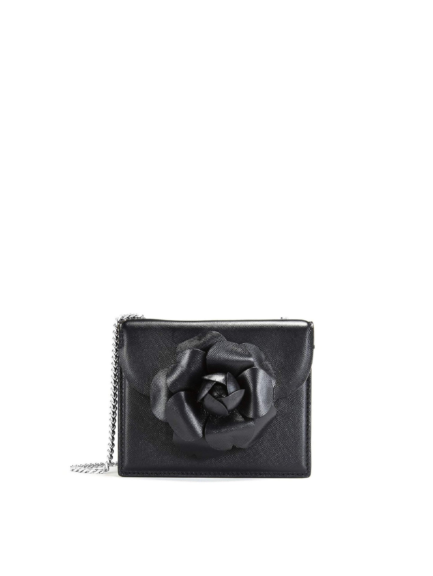 Sac Oscar de la Renta Saffiano Mini TRO noir