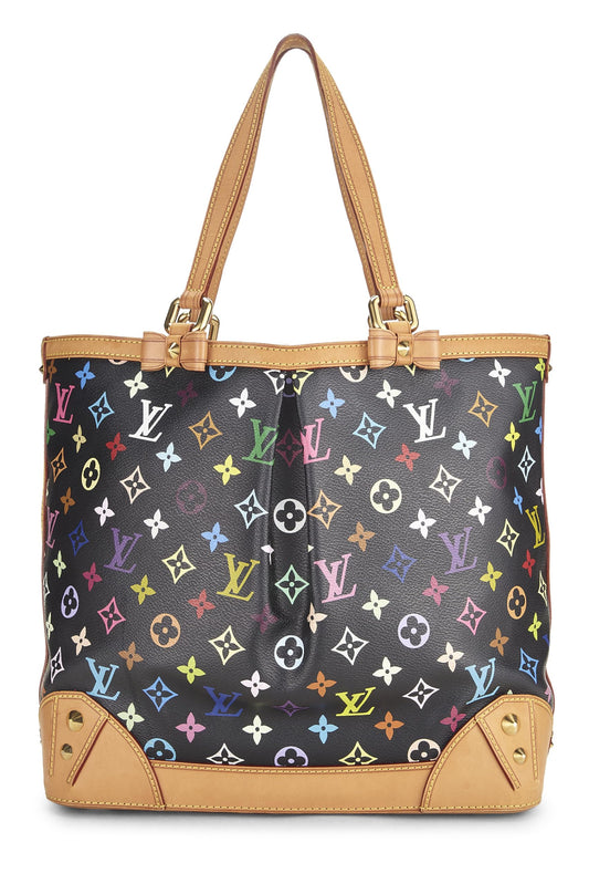 Louis Vuitton, Pre-Loved Takashi Murakami x Louis Vuitton Black Monogram Multicolore Sharleen MM, Black