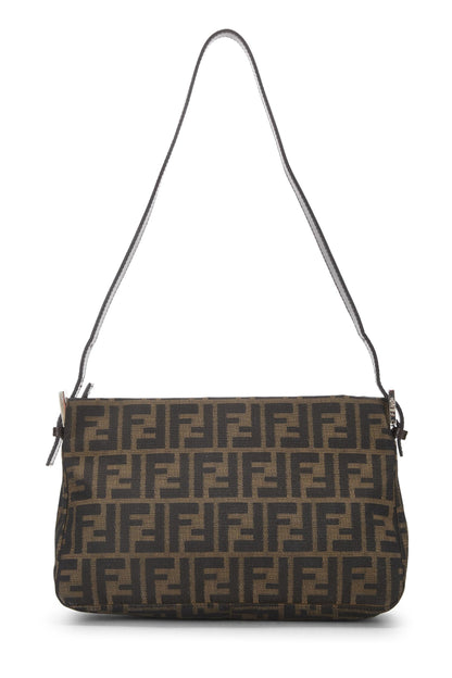 Fendi, Pre-Loved Brown Zucca Canvas Shoulder Bag, Brown