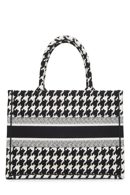 Dior, Pre-Loved Black & White Houndstooth Book Tote Medium, Multi