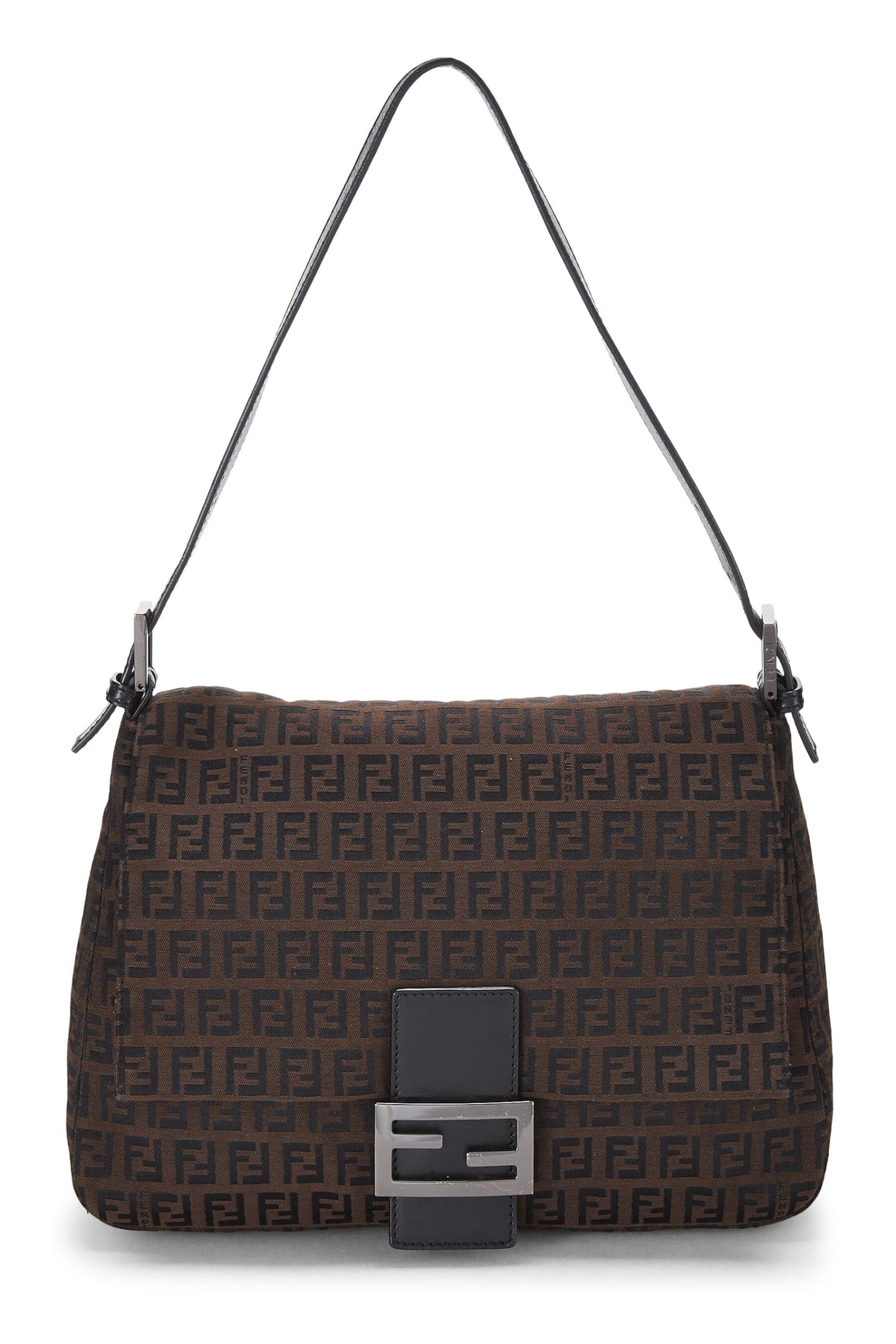 Fendi, Pre-Loved Brown Zucchino Coated Canvas Mama, Brown