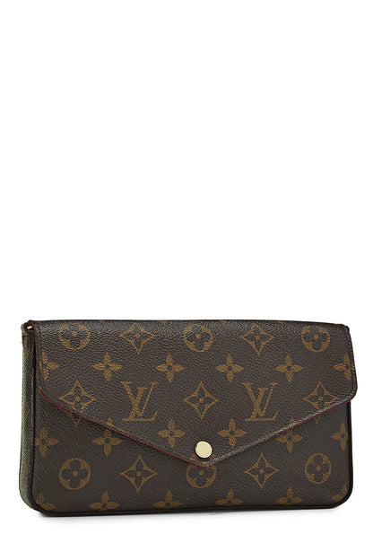 Louis Vuitton, Felicie en toile Monogram d'occasion, marron