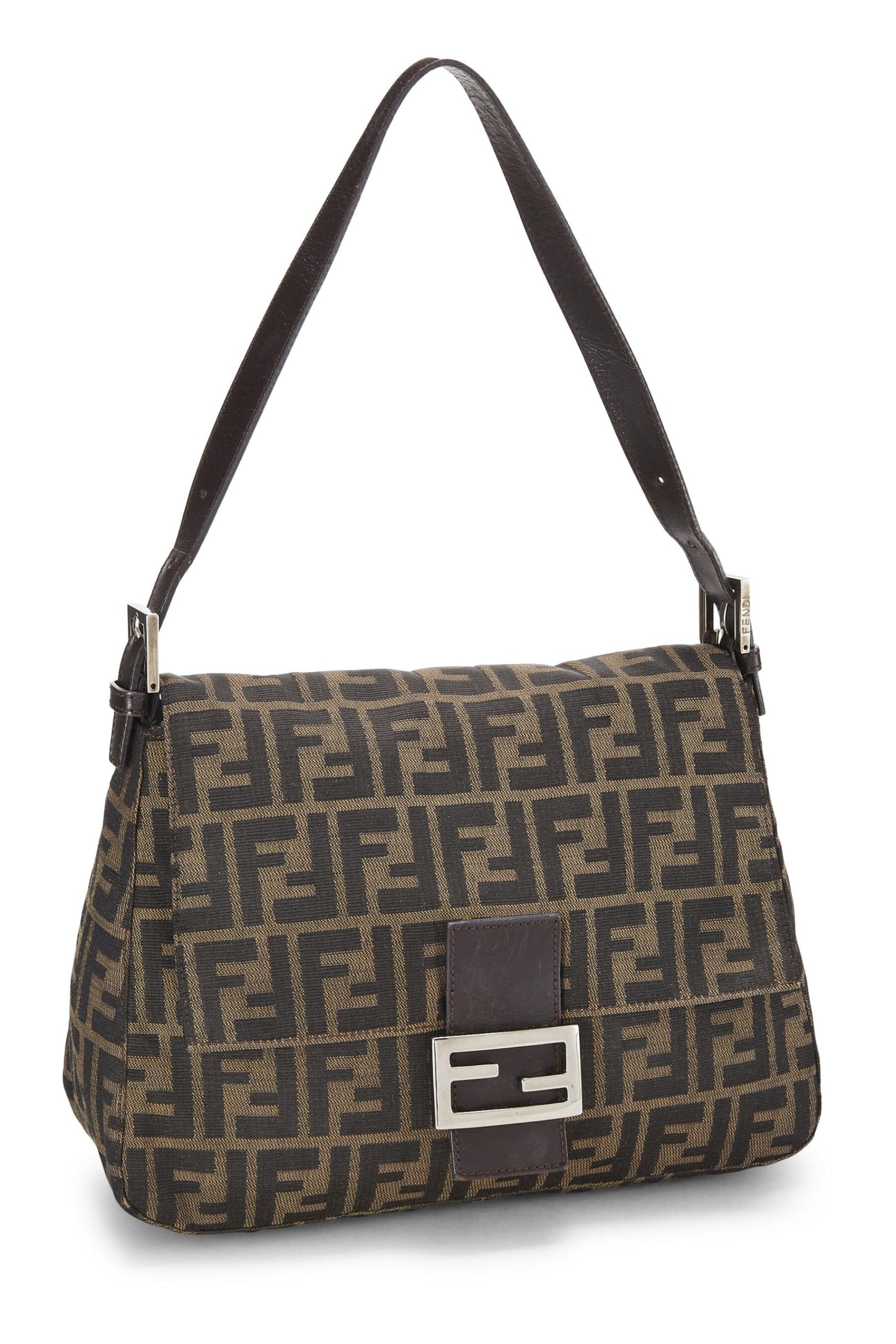 Fendi, Pre-Loved Brown Zucca Canvas Mama, Marrón