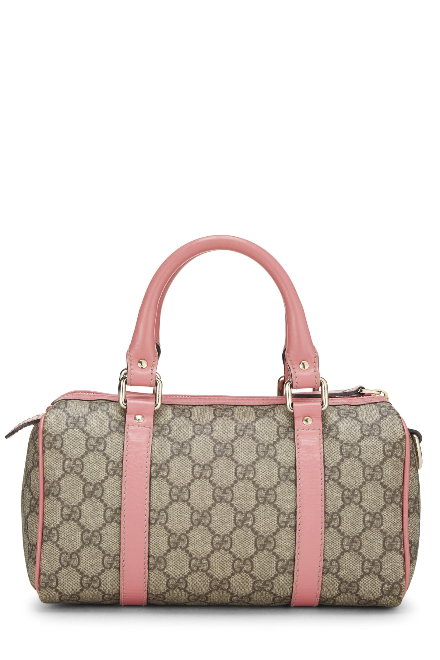 Gucci, Pre-Loved Pink Original GG Supreme Canvas Joy Boston Bag, Pink