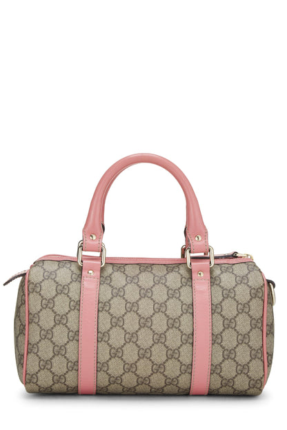 Gucci, Bolso Boston Joy de lona GG Supreme original rosa Pre-Loved, Rosa