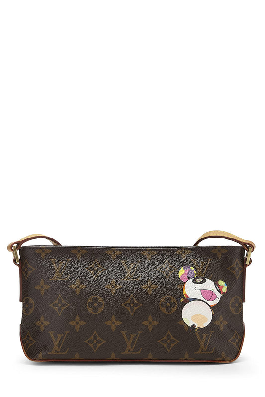 Louis Vuitton, Trotteur Panda de lona con monograma de Takashi Murakami x Louis Vuitton de segunda mano, marrón