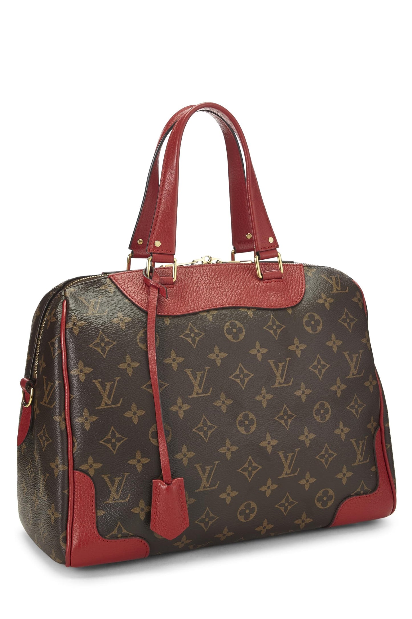 Louis Vuitton, Retiro NM de lona con monograma rojo Pre-Loved, Rojo