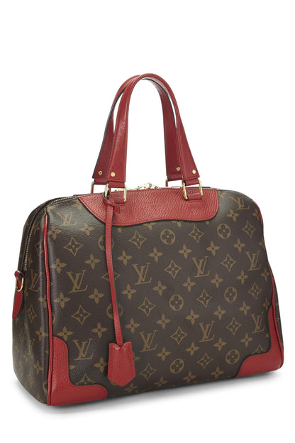 Louis Vuitton, Pre-Loved Red Monogram Canvas Retiro NM, Red