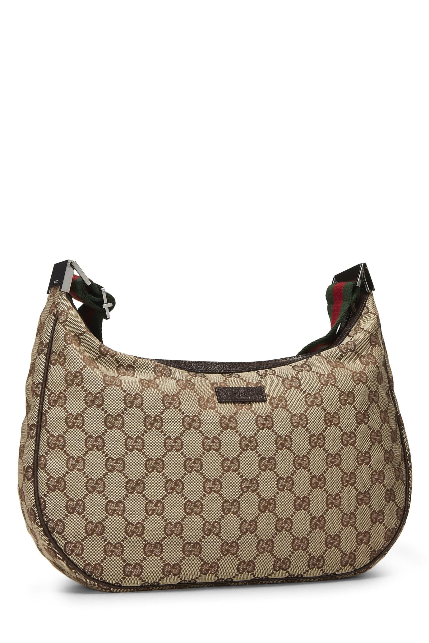 Gucci, Bandolera web de lona GG original Pre-Loved, Marrón