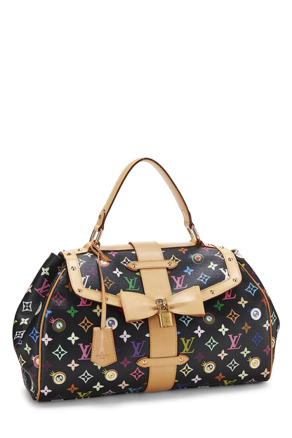 Louis Vuitton, Pre-Loved Takashi Murakami x Louis Vuitton Monograma negro Multicolor Eye Love Sac Retro GM, Negro