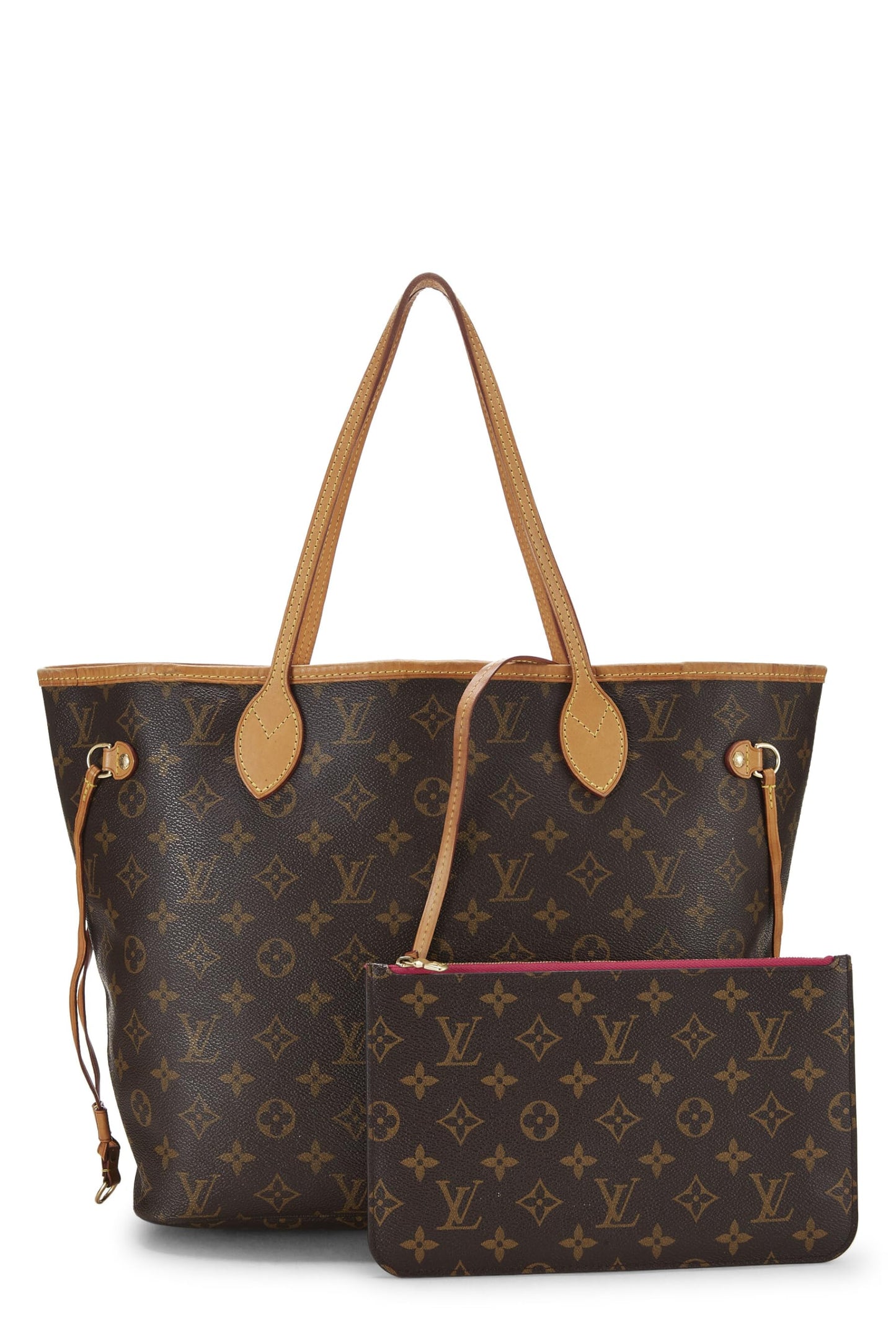 Louis Vuitton, Neo Neverfull MM en toile monogram rose d'occasion, rose