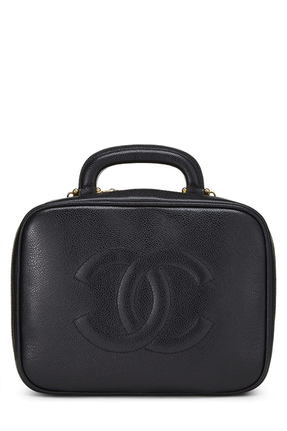 Chanel, Vanity Lunch Box Black Caviar d'occasion, noir