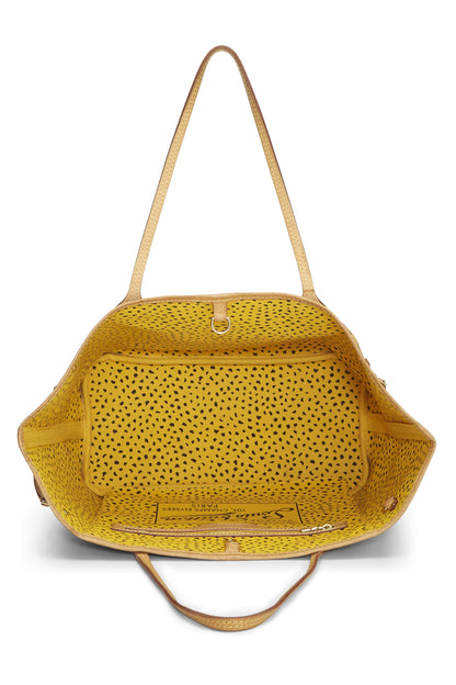 Louis Vuitton, Pre-Loved Yayoi Kusama x Louis Vuitton Yellow Monogram Dots Infinity Neverfull MM, Yellow